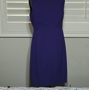 Elegant Purple Sleeveless Dress
